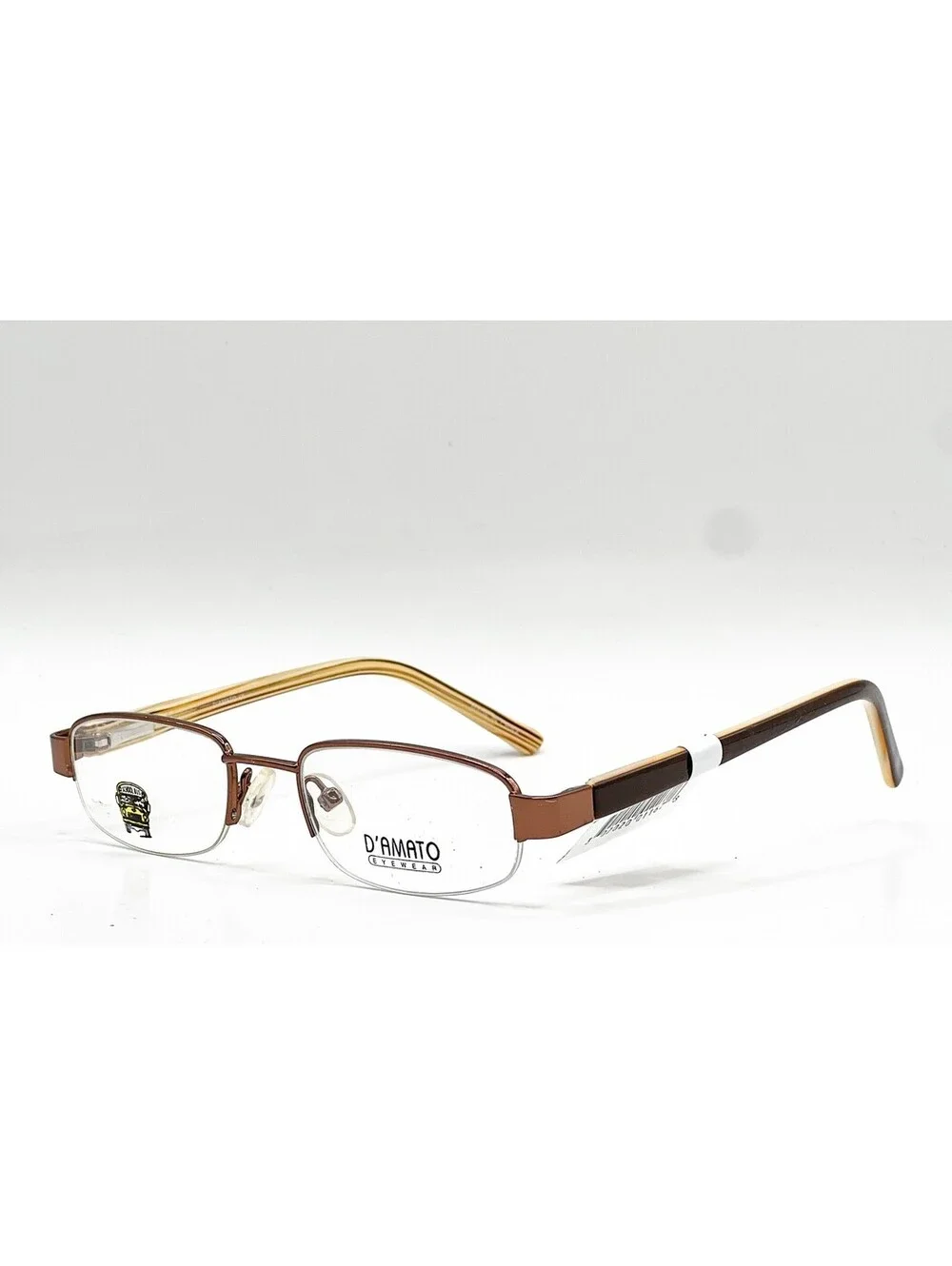 D'Amato Eyewear Dk214 Brn Dark Brown Authentic Eyeglasses 44-16-125